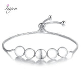 925 Silver Charm Bracelet Love Zircon Bangle