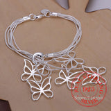 925 Silver Tai Chi Butterfly Bracelet for Women