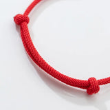 925 Silver Charm Bracelet Red Thread Rope Bangle Chinese Jewelry Lucky Gift