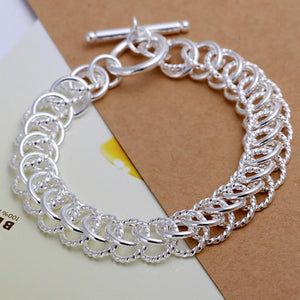 925 Silver Charm Bracelet Bridal Jewelry