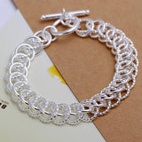 925 Silver Charm Bracelet Bridal Jewelry