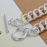 925 Silver Charm Bracelet Bridal Jewelry