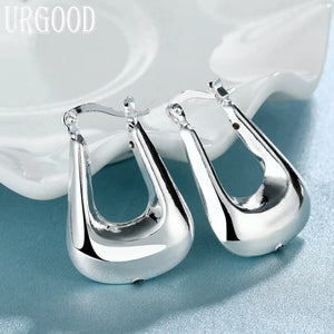 925 Silver Charm Earrings Women Wedding Party Jewelry