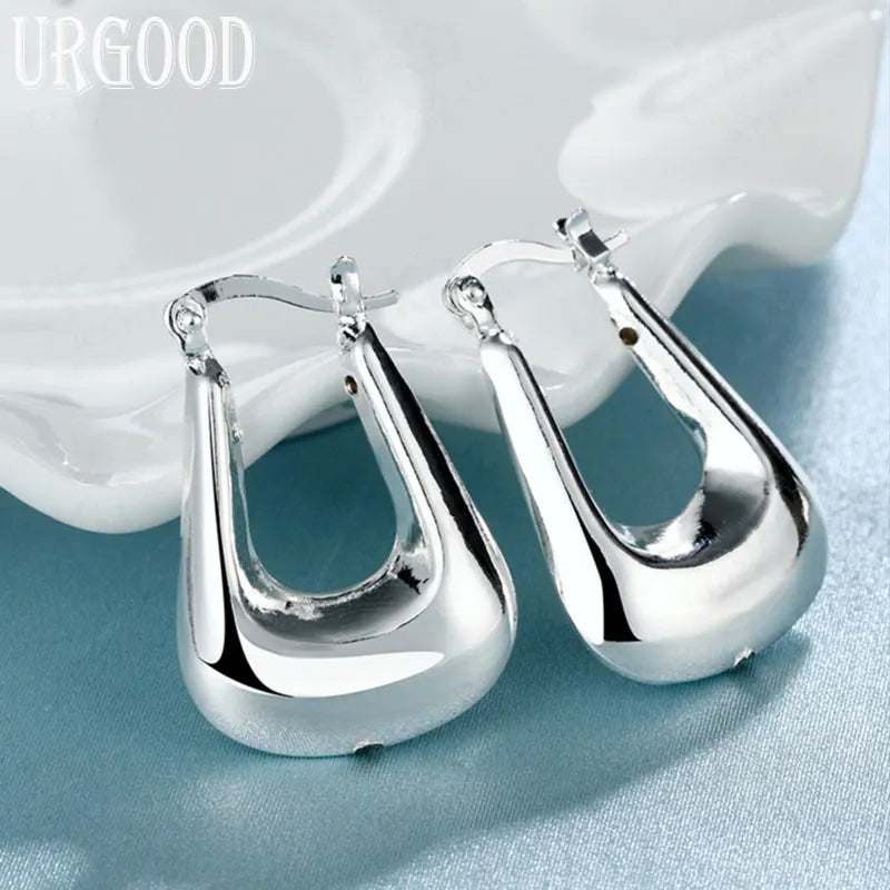 925 Silver Charm Earrings Women Wedding Party Jewelry