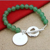 925 Silver Charm Bracelet with Natural Freshwater Pearl - Christmas Gift