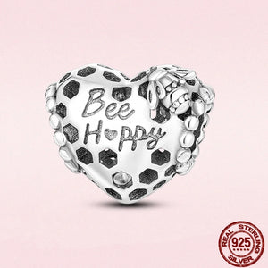 925 Silver Heart Charm Pendant for DIY Bracelet Love Gift Women Jewelry