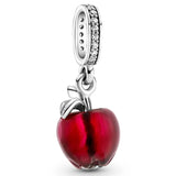 925 Silver Hospital Nurse Teacher Handbag Rainbow Heart Charm Pendant