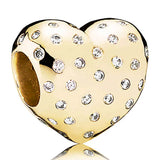 925 Silver Entwined Mother Heart Star Bella Bot Beads for Bracelet DIY
