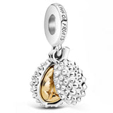 925 Sterling Silver Durian King of Fruits Charm Pendant