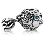 925 Silver Charm Splash Fish Cat Dog Sea Turtle Parent Owl Frog Prince Beads