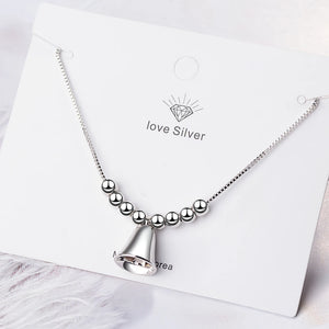925 Silver Charm Bell Bracelet Women's Gift S-b220