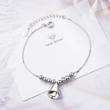 925 Silver Charm Bell Bracelet Women's Gift S-b220