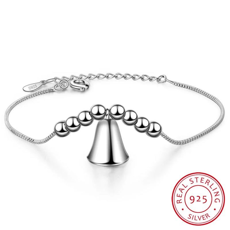 925 Silver Little Bell Bracelet for Women S-B220