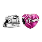 925 Sterling Silver Family Circle Daisy Bracelet Charms Bead