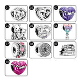 925 Sterling Silver Family Circle Daisy Bracelet Charms Bead