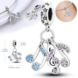 925 Silver Eye Of Light Charm Bead Zirconium Dangle for Necklace Bracelet