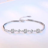 925 Silver Zirconia Star Bracelet for Women S-B103