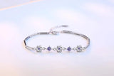 925 Silver Zirconia Star Bracelet for Women S-B103