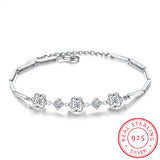 925 Silver Zirconia Star Bracelet for Women S-B103