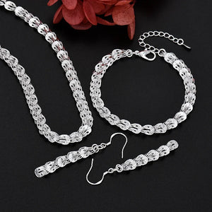 Women's 925 Silver Jewelry Set