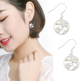 925 Silver Cherry Blossoms Drop Earrings Women Jewelry