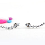 925 Silver Stud Earrings with Clear Cubic Zircon Stone