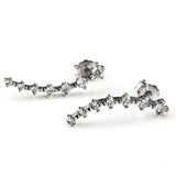 925 Silver Stud Earrings with Clear Cubic Zircon Stone