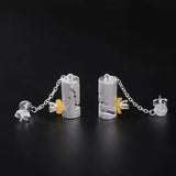 925 Sterling Silver Chinese Style Lantern Earrings for Women Girls