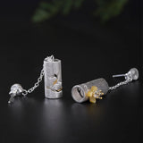 925 Sterling Silver Chinese Style Lantern Earrings for Women Girls