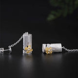 925 Sterling Silver Chinese Style Lantern Earrings for Women Girls
