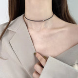 925 Silver Choker Chain Necklace for Women Fine Jewelry