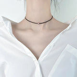 925 Silver Choker Chain Necklace for Women Fine Jewelry
