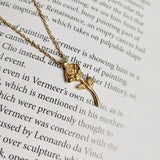 925 Silver Choker Necklace Eternal Rose Flower Pendant