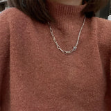 925 Silver Choker Necklace Wide Fine Jewelry