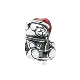 925 Sterling Silver Christmas Charm Hollow Jewelry Making Charm