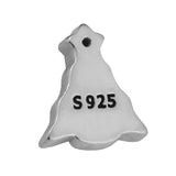 925 Sterling Silver Christmas Tree Charm for Locket Pendant Necklace