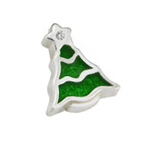 925 Sterling Silver Christmas Tree Charm for Locket Pendant Necklace
