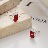 925 Silver Christmas Tree Earrings For Women Kids Party Jewelry Gift