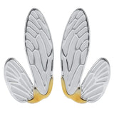 925 Sterling Silver Cicada Wings Stud Earrings Ethnic Style Jewelry