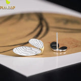925 Sterling Silver Cicada Wings Stud Earrings Ethnic Style Jewelry
