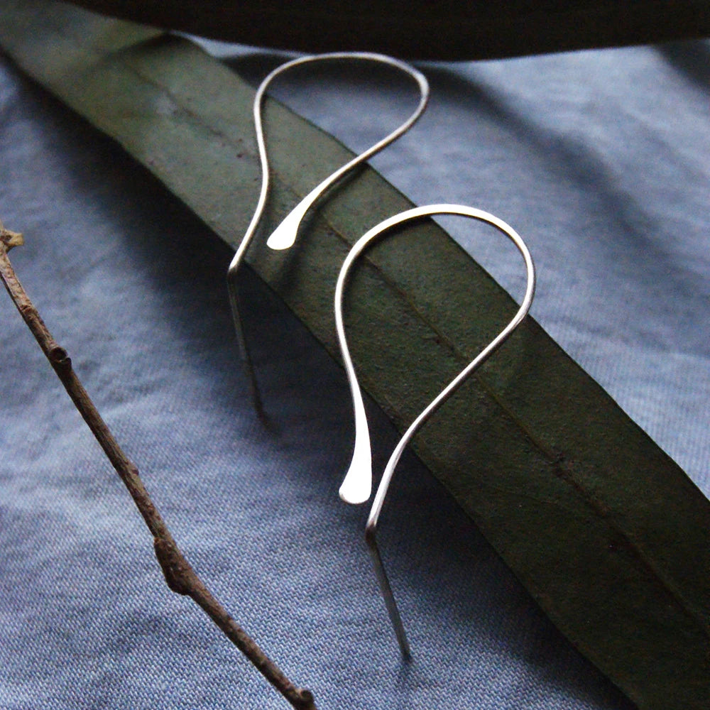 925 Silver Circle Earrings Vintage Jewelry for Women