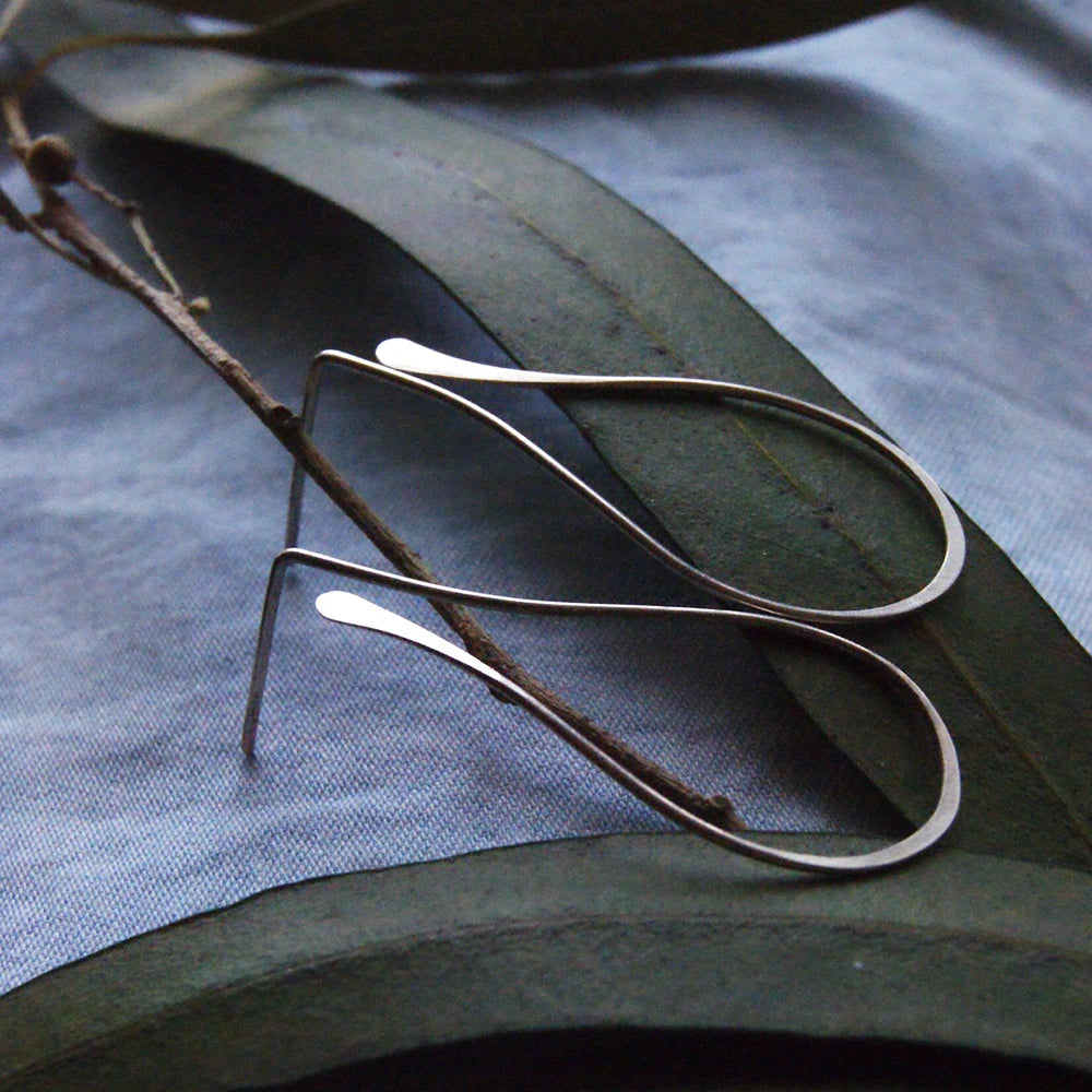 925 Silver Circle Earrings Vintage Jewelry for Women
