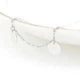 925 Silver Circles Pendant Necklace Chain Jewelry for Women Girls Wedding Gift