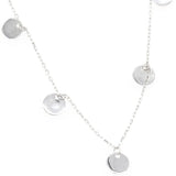 925 Silver Circles Pendant Necklace Chain Jewelry for Women Girls Wedding Gift