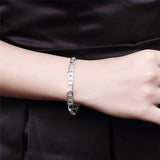 925 Silver 8mm Geometric Chain Jewelry Set for Women Men