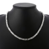 925 Sterling Silver Classic Chain Necklace Men Women Charm Wedding Engagement