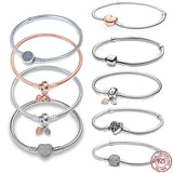 925 Silver Womens Bracelet Snake Made in Bones, Cute Design