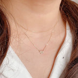 925 Silver Crystal Crown Choker Necklace 14K Plated Wedding Jewelry