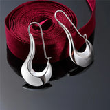925 Silver Drop Earrings for Women Wedding Party Gift