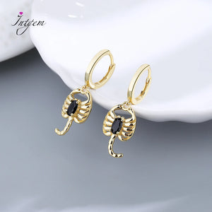 925 Silver Dragonfly Drop Earrings Fine Jewelry Gift